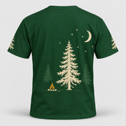 Forest Moon camping T-shirt back all-over-print mockup