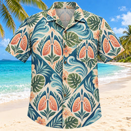 Airflow Garden Sunset Respiratory Therapist Hawaiian Shirt