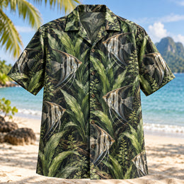 Angelfish Amazon Freshwater Aquarium Hawaiian Shirt