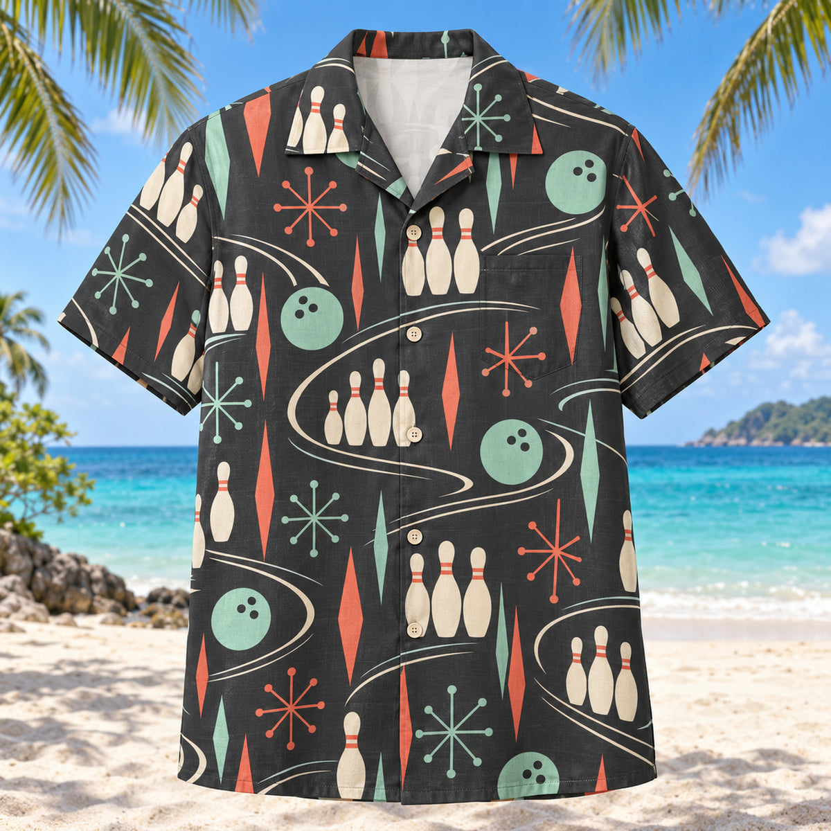 Atomic Alley Bowling Hawaiian Shirt