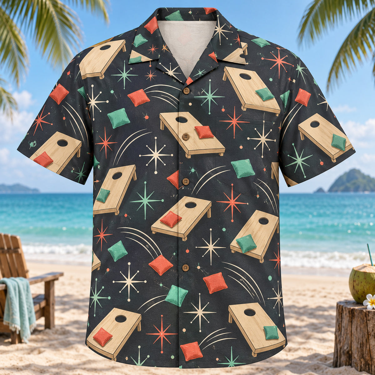 Atomic Motion Cornhole Hawaiian Shirt