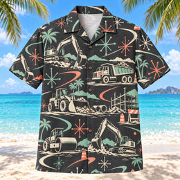 Atomic Motion Heavy Equipment Operator Hawaiian Shirt