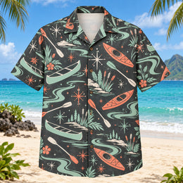 Atomic Motion Kayak and Canoe Hawaiian Shirt