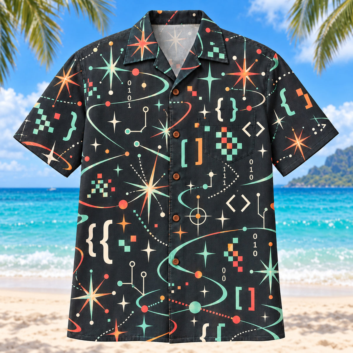 Atomic Motion Programmer Hawaiian Shirt