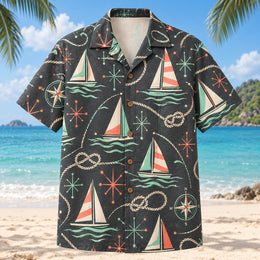 Atomic Motion Sailing Hawaiian Shirt