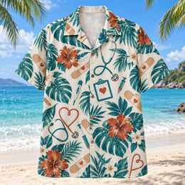 Bandage Nurse Hawaiian Shirt