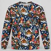 Beagle Cocoa Cabin all-over print Ugly Sweater front view