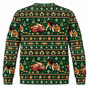 Beagle Cookie Detective all-over print Ugly Sweater back view