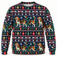 Beagle Holiday Light Mischief Ugly Sweater