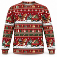 Beagle Holiday Wagon Delivery Ugly Sweater