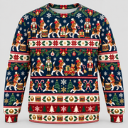 Beagle Nutcracker Parade Ugly Sweater front view