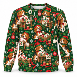 Beagle Ornament Workshop Ugly Sweater
