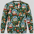 Beagle Snow Globe Village Ugly Sweater