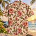 Bee Rose Bloom Beekeeper Hawaiian Shirt