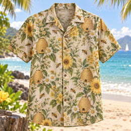 Beehive Garden Beekeeper Hawaiian Shirt
