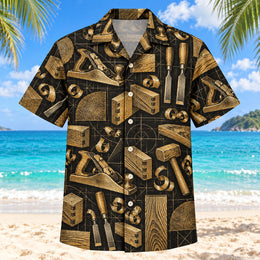 Black Gold Carpenter Hawaiian Shirt