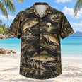 Black Gold Freshwater Fishing Hawaiian Shirt