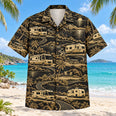 Black Gold RV and Travel Trailer Hawaiian Shirt
