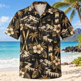 Black Gold Ski and Snowboard Hawaiian Shirt