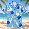 Blue Lane Sketch Bowling Hawaiian Shirt