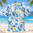 Blue Sketch Electrician Hawaiian Shirt