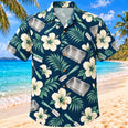 Brush And Bloom Navy Cream Sterile Processing Technician Hawaiian Shirt