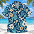 Button Practice Navy Occupational Therapist Hawaiian Shirt