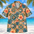 Button Practice Sunset Occupational Therapist Hawaiian Shirt