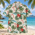 Candy Cane Coast Christmas Hawaiian Shirt