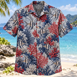 Cardinalfish Coral Reef Aquarium Hawaiian Shirt