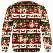 Cavalier Christmas Cocoa Ugly Sweater back
