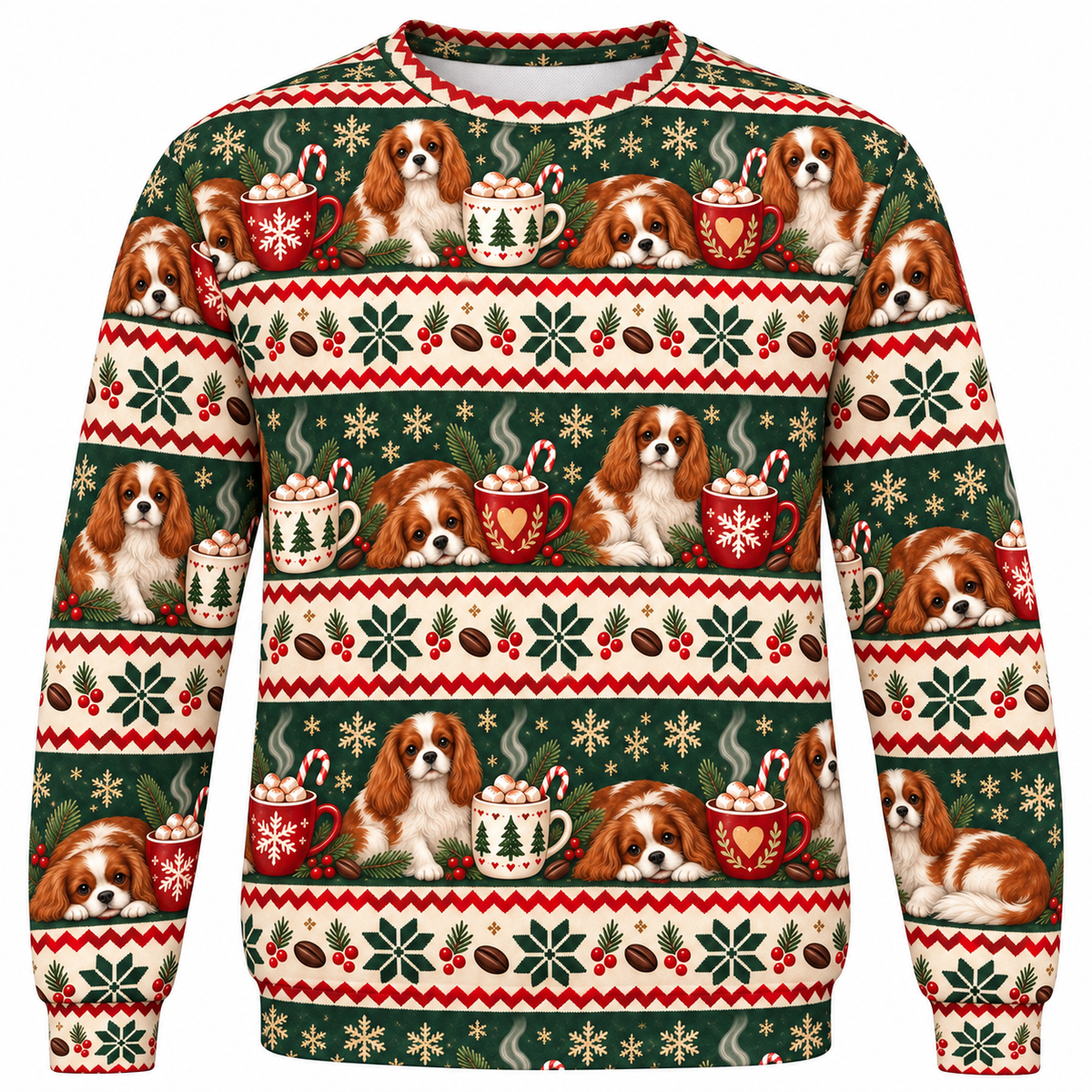 Cavalier Christmas cocoa front