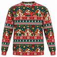 Cavalier King Charles Spaniel Christmas Gift Boxes All Over Print Ugly Sweater