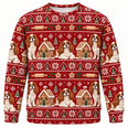 Cavalier King Charles Spaniel Christmas Gingerbread All Over Print Ugly Sweater