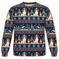 Cavalier King Charles Spaniel Christmas Lanterns All Over Print Ugly Sweater
