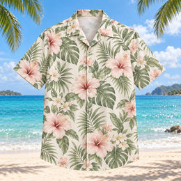 Ceremony Florals Beach Wedding Hawaiian Shirt