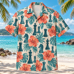Chess Coral Chess Hawaiian Shirt