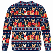 Chihuahua Christmas Gifts ugly sweater back view