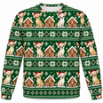 Chihuahua Gingerbread Christmas All Over Print Ugly Sweater