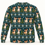Chihuahua Reindeer ugly sweater back