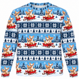 Chihuahua Snowy Sled Christmas All Over Print Ugly Sweater