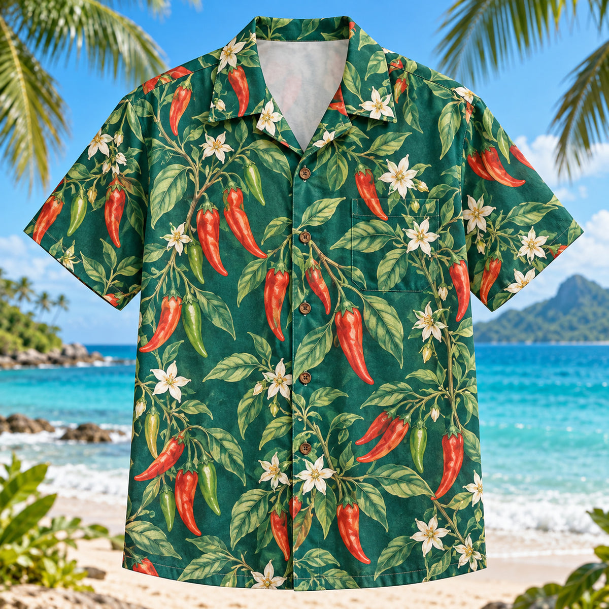 Chili Vine Chili Pepper Hawaiian Shirt