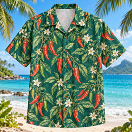 Chili Vine Chili Pepper Hawaiian Shirt