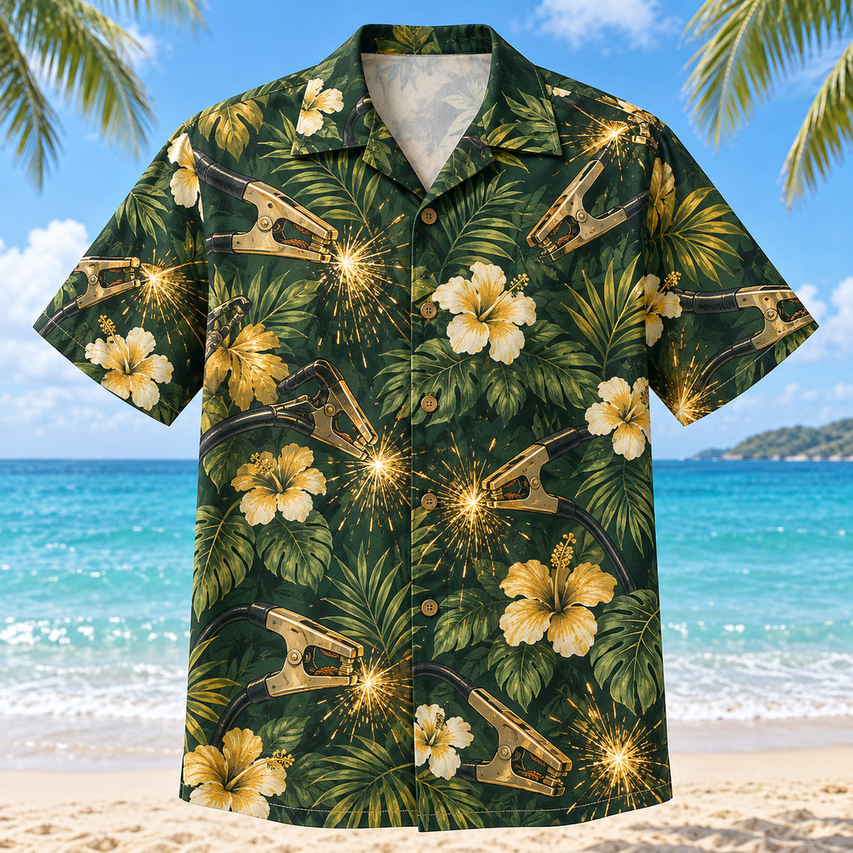 Clamp Welder Hawaiian Shirt