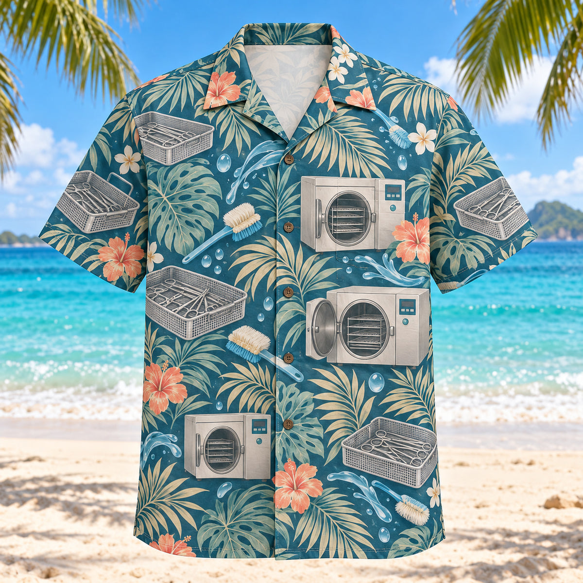 Clean Cycle Sterile Processing Technician Hawaiian Shirt