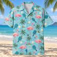 Coastal Flamingo Rally Pickleball Hawaiian Shirt