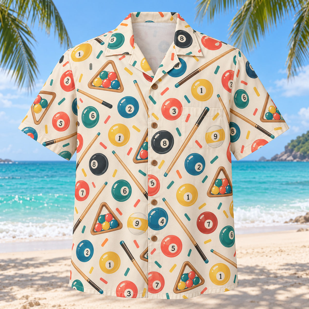 Confetti Billiards Hawaiian Shirt