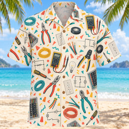 Confetti Electrician Hawaiian Shirt