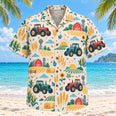 Confetti Farmer and Tractor Hawaiian Shirt