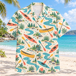 Confetti Kayak and Canoe Hawaiian Shirt